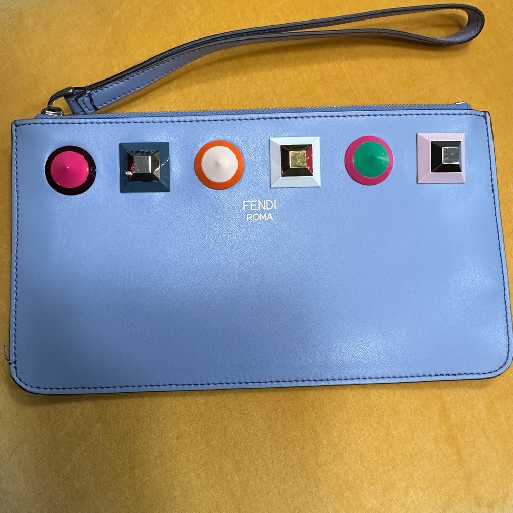 Authentic Fendi Studded Pouch
